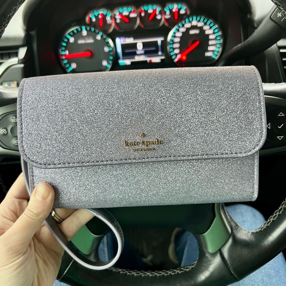 Kate Spade Tinsel Box Medium Phone Wristlet